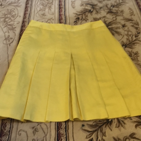 Banana Republic Skirts Linen Yellow Skirt Poshmark
